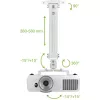 Techly projektori laekinnitus pikendusega 380-580 mm hõbedane ICA-PM 18S