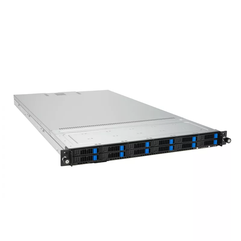 ASUS RS700A-E12-RS12U Socket SP5 Rack (1U) Must, teras