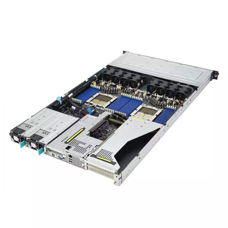 ASUS RS700A-E12-RS12U Socket SP5 Rack (1U) Must, teras