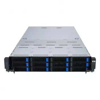 Riiuliserver ASUS RS720A-E12-RS24U 2U Socket SP5, 2x CPU tugi, 24x 2,5-tollist pesa, 24 DIMM DDR5 pesa, 2600W toiteplokk, 10GbE