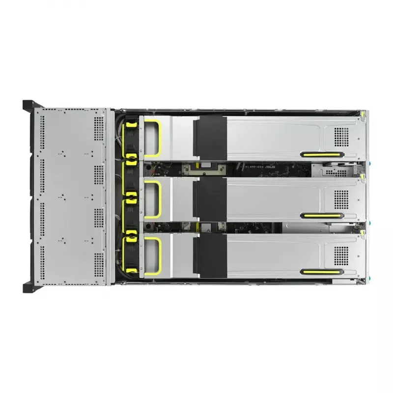 Riiuliserver ASUS RS720A-E12-RS24U 2U Socket SP5, 2x CPU tugi, 24x 2,5-tollist pesa, 24 DIMM DDR5 pesa, 2600W toiteplokk, 10GbE
