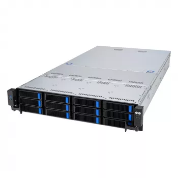 ASUS RS521A-E12-RS12U Socket SP5 Rack (2U) Must, Hõbedane