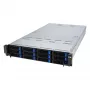 ASUS RS521A-E12-RS12U Socket SP5 Rack (2U) Must, Hõbedane