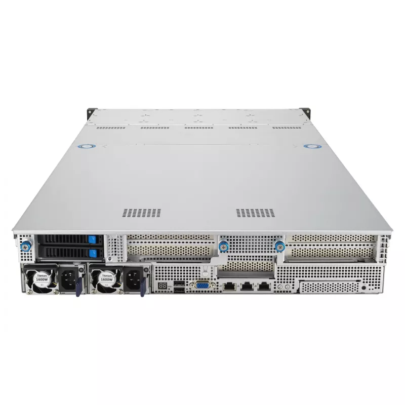 ASUS RS521A-E12-RS12U Socket SP5 Rack (2U) Must, Hõbedane