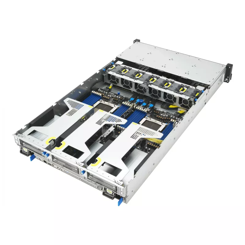 ASUS RS720A-E13-RS8G Socket SP5 Rack (2U) Must, Hõbedane