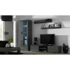 Seinale paigaldatav riiulikomplekt Cama Meble SOHO, 2 riiulit, 1250×200×200 mm, puitlaastplaat, hall matt
