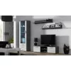 Seinale paigaldatav riiulikomplekt Cama Meble SOHO, 2 riiulit, 1250×200×200 mm, puitlaastplaat, hall matt