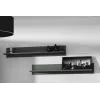 Seinale paigaldatav riiulikomplekt Cama Meble SOHO, 2 riiulit, 1250×200×200 mm, puitlaastplaat, hall matt