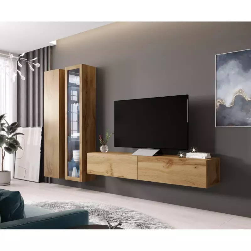 Seinakapp Cama Meble VIGO 180, 1800×400×300 mm, Wotani tamm