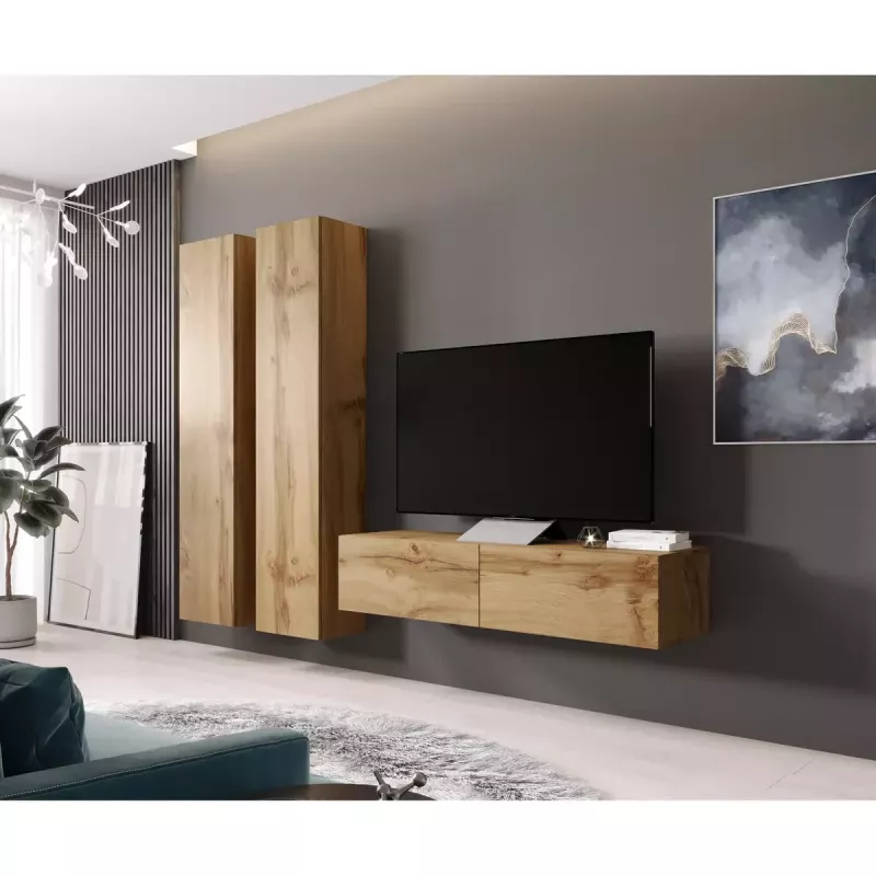 Seinakapp Cama Meble VIGO 180, 1800×400×300 mm, Wotani tamm