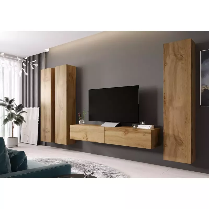 Seinakapp Cama Meble VIGO 180, 1800×400×300 mm, Wotani tamm