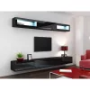 Hoiustuskapp cama meble VIGO 90 — seinale kinnitatav, 900×350×320 mm, must/must läige