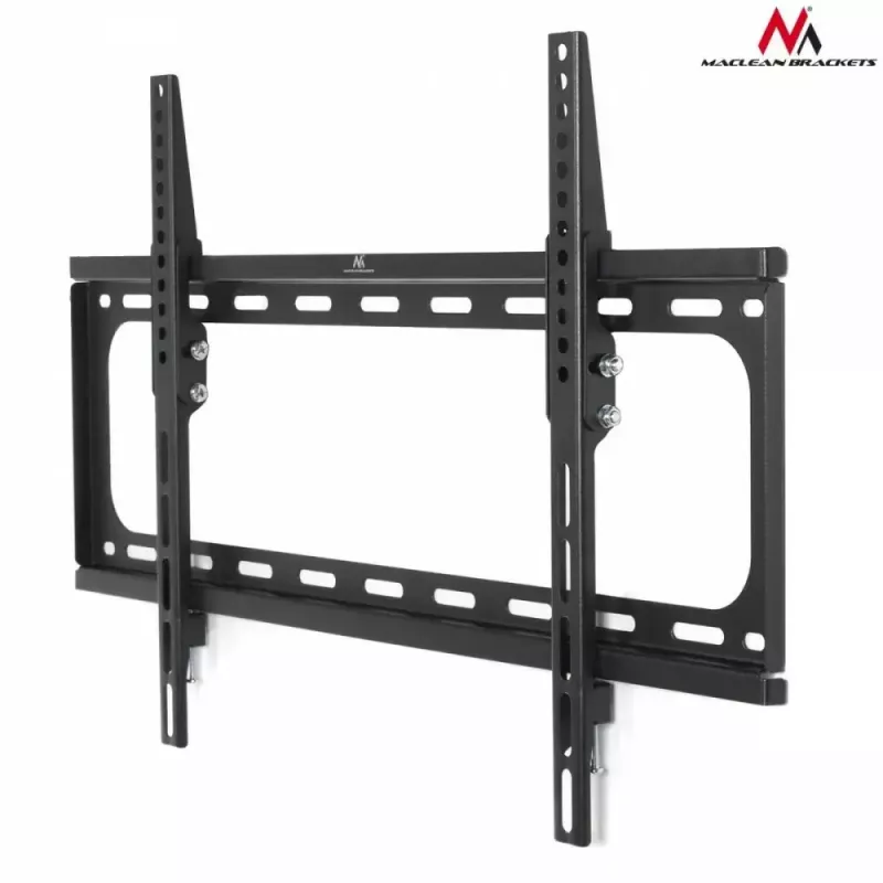 TV seinakinnitus MACLEAN MC-605, fikseeritud kallutatav kinnitus, VESA 75x75–600x400, kuni 55 kg, 32–80-tollistele ekraanidele