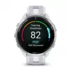 Nutikell GARMIN Forerunner 965 — 47 mm titaanist korpus, 1,4-tolline AMOLED, 32 GB, 23-päevane aku, GPS/GLONASS/Galileo, valge silikoonist rihm