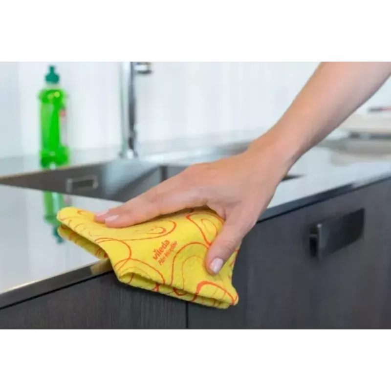 Puhastuslapp VILEDA Universal Cloth 144828, pakendis 3 korduvkasutatavat lappi, 340 x 340 mm, 50% viskoosi/30% polüestrit/20% polüpropüleeni