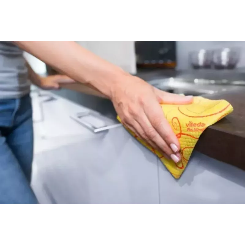 Puhastuslapp VILEDA Universal Cloth 144828, pakendis 3 korduvkasutatavat lappi, 340 x 340 mm, 50% viskoosi/30% polüestrit/20% polüpropüleeni