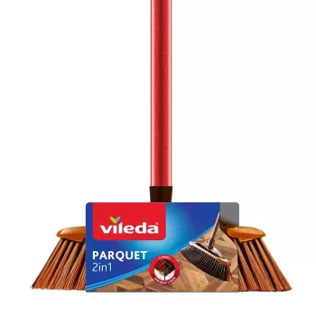 Sisepühkimishari VILEDA mudel 136082 pehmete/kõvade plastikharjaste ja varrega, pronks