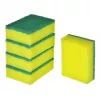 Käsnnuustik VILEDA Tip-Top pakendis 5 tk, ristkülikukujulised kiudpadjad 70×90×30 mm, kollane