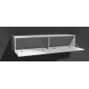 Teleriiul cama meble VIGO 180 — 1800×400×300 mm, valge pealispind, valge raam, puitlaastplaat