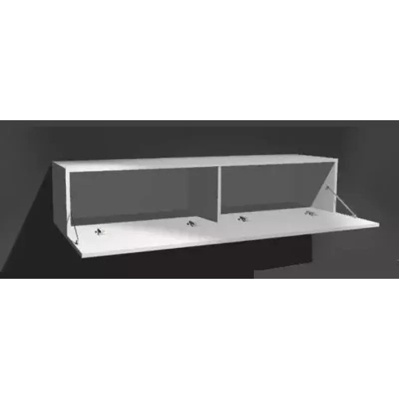 Teleriiul cama meble VIGO 180 — 1800×400×300 mm, valge pealispind, valge raam, puitlaastplaat