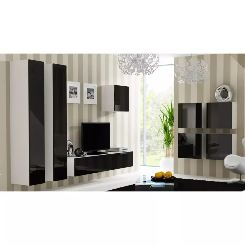 Teleriiul cama meble VIGO 180 — 1800×400×300 mm, valge pealispind, valge raam, puitlaastplaat