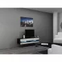 TV alus Cama Meble VIGO NEW 30/140/40, 1400×400×300 mm, must pealispind, puitlaastplaat, must raam