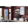 TV-alus cama meble SOHO 180 — 1800×430×370 mm, valge pealispind (puitlaastplaat), valge raam