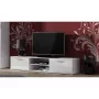TV-alus cama meble SOHO 180 — 1800×430×370 mm, valge pealispind (puitlaastplaat), valge raam