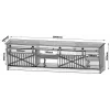 TV-kapp Cama Meble GRANERO RTV 200x56,7x35 cm — valge pealispind, puitlaastplaadist korpus