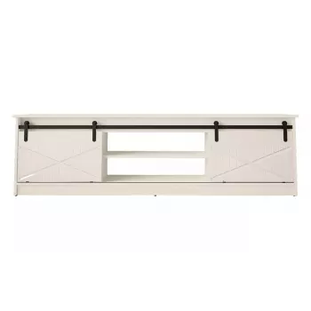 TV-kapp Cama Meble GRANERO RTV 200x56,7x35 cm — valge pealispind, puitlaastplaadist korpus