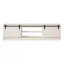 TV-kapp Cama Meble GRANERO RTV 200x56,7x35 cm — valge pealispind, puitlaastplaadist korpus