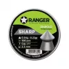 Õhupüssi kuulid RANGER PRORO.45.500.S — 4,5 mm diabolo terav ots, 500 tk, alumiiniumdosator