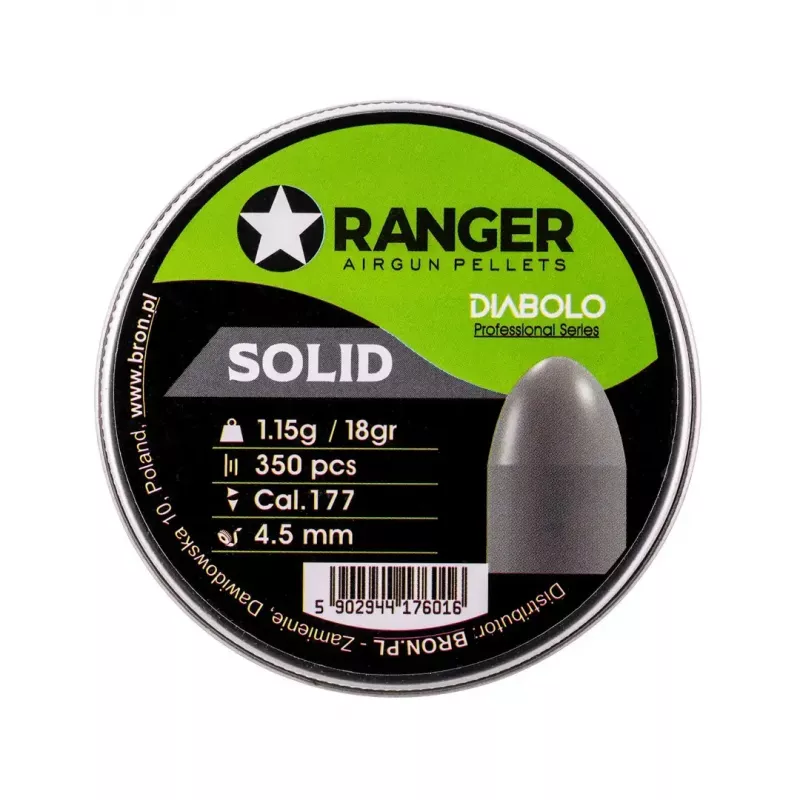 Diabolo õhupüssi kuulid RANGER PRORO 4,5 mm (0.177) 1.15 g — 350 tk alumiiniumkonteineris