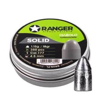 Diabolo õhupüssi kuulid RANGER PRORO 4,5 mm (0.177) 1.15 g — 350 tk alumiiniumkonteineris