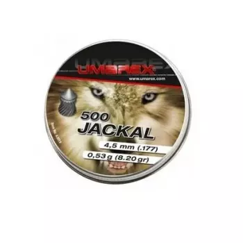 Õhupüssi kuulid UMAREX Jackal 4,5 mm teravad ribilised, pliist, 0,53 g — 500 tk
