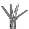 Multitool AZYMUT H2038 täissuuruses multiriist — 14 tööriista, 16,2 cm avatuna, 10,1 cm kokkuvoldituna, 264 g, 420/7CR13 teras, nahast kott