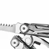 Multitool AZYMUT H2038 täissuuruses multiriist — 14 tööriista, 16,2 cm avatuna, 10,1 cm kokkuvoldituna, 264 g, 420/7CR13 teras, nahast kott