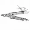 Multitool AZYMUT H2038 täissuuruses multiriist — 14 tööriista, 16,2 cm avatuna, 10,1 cm kokkuvoldituna, 264 g, 420/7CR13 teras, nahast kott