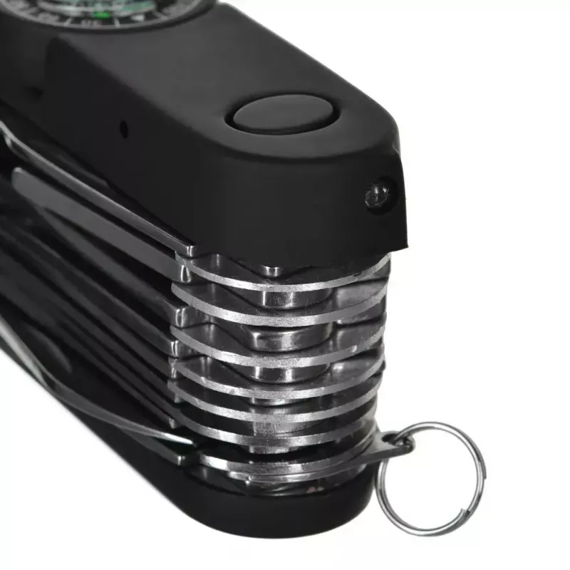 Taskunuga AZYMUT Tatron multifunktsionaalne kokkupandav nuga 25 tööriista, roostevaba teras, 9 cm kokkupanduna, 200 g, nahast kott