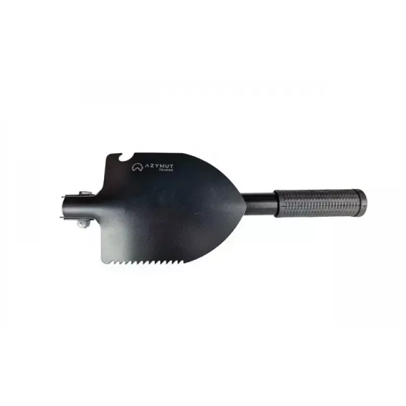 Kokkupandav taktikaline labidas AZYMUT Trapper — roostevaba teras, must, 410 mm, 565 g