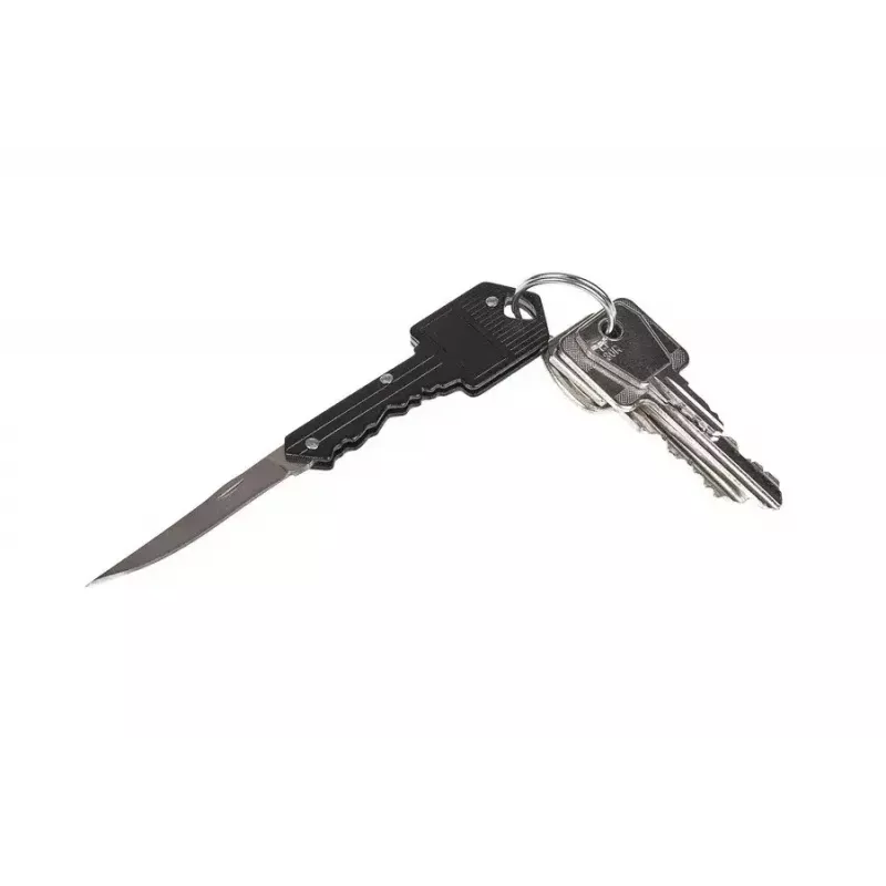 Taskuvolditav nuga GUARD YC-006-BL — kompaktne must, roostevabast terasest tera 50 mm, volditult 70 mm, kaal 80 g