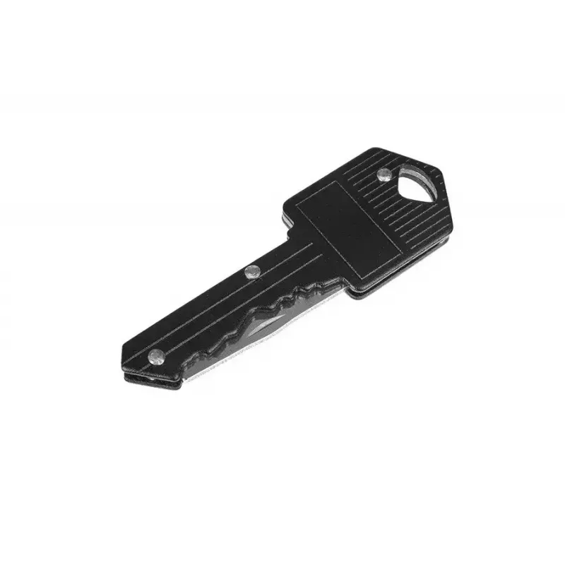 Taskuvolditav nuga GUARD YC-006-BL — kompaktne must, roostevabast terasest tera 50 mm, volditult 70 mm, kaal 80 g