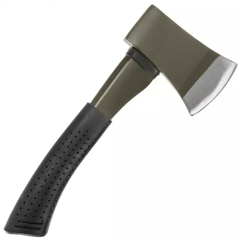Kirves Mil-Tec 15506000 — kompaktne matkakirves, roostevaba terasest tera 4,6 mm, pikkus 280 mm, pea laius 80 mm, kaal 832 g