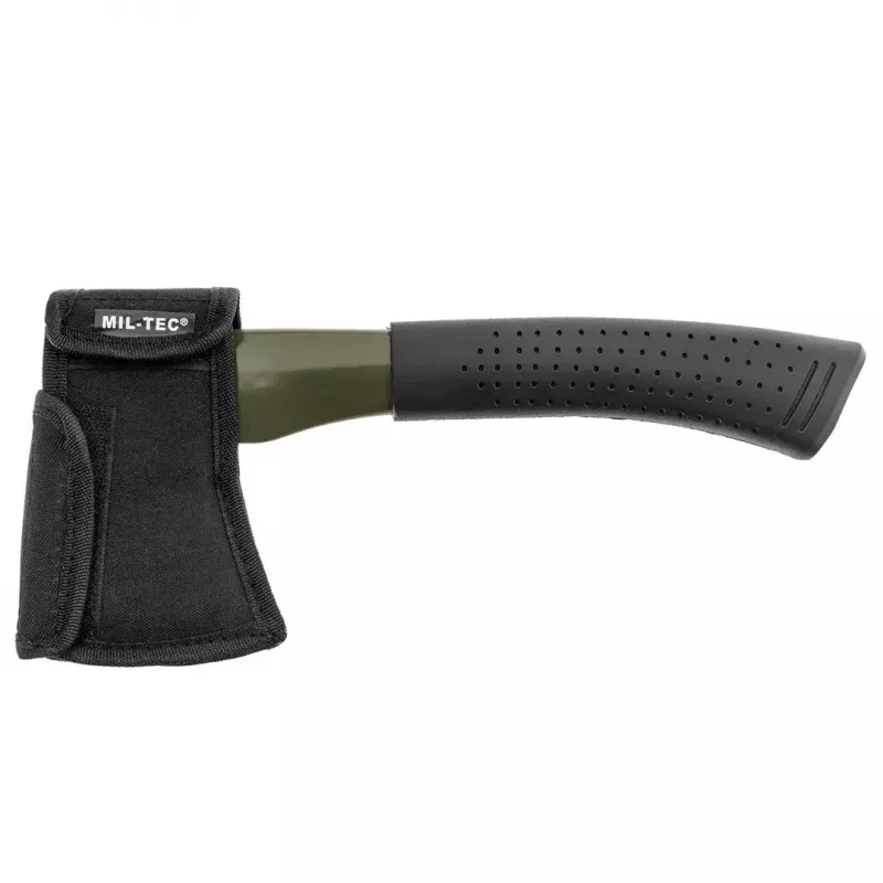 Kirves Mil-Tec 15506000 — kompaktne matkakirves, roostevaba terasest tera 4,6 mm, pikkus 280 mm, pea laius 80 mm, kaal 832 g