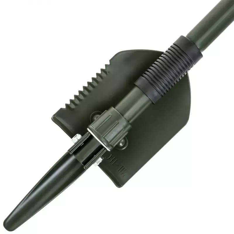 Kokkupandav Labidas Mil-Tec Mini II — kompaktne kaevamistööriist, 405 mm pikkus, 100 mm tera, 560 g, kokkupandav (15,5 x 10 x 6,5 cm)