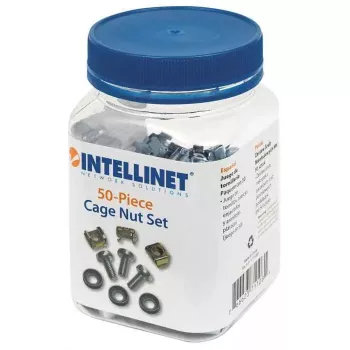 Puurmutrite komplekt INTELLINET 711081 — plastkorpus, hõbedane, kinnituskomplekt, 10 g