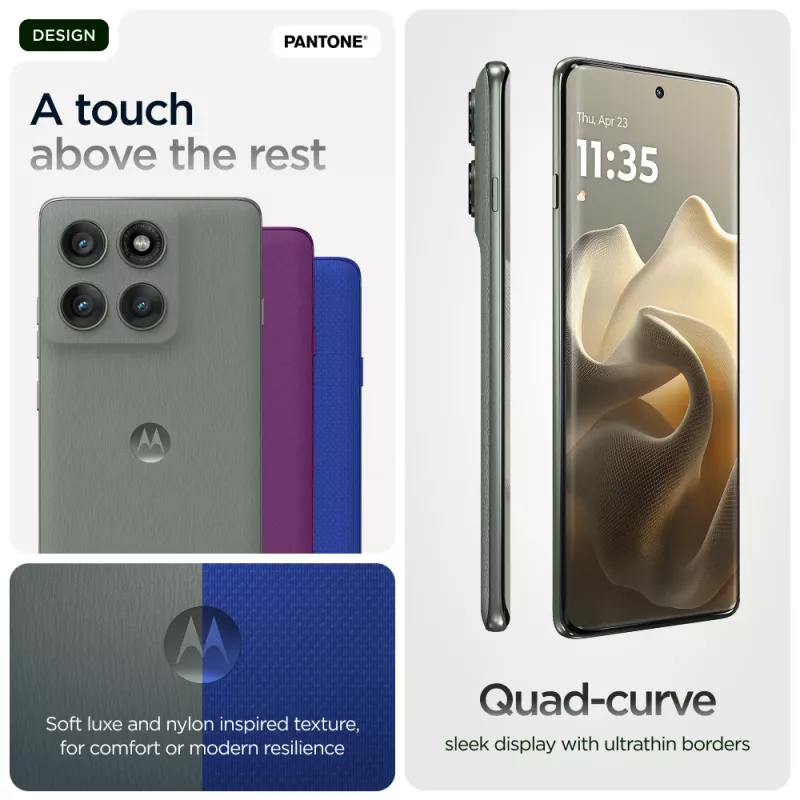 Motorola edge 60 pro 16.9 cm (6.67 tolli) Dual SIM Android 15 5G USB Type-C 12 GB 512 GB 6000 mAh Hall