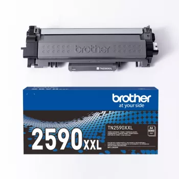 Toonerikassett Brother TN-2590XXL originaal Must, 1 pakend, u 5000 lehekülge