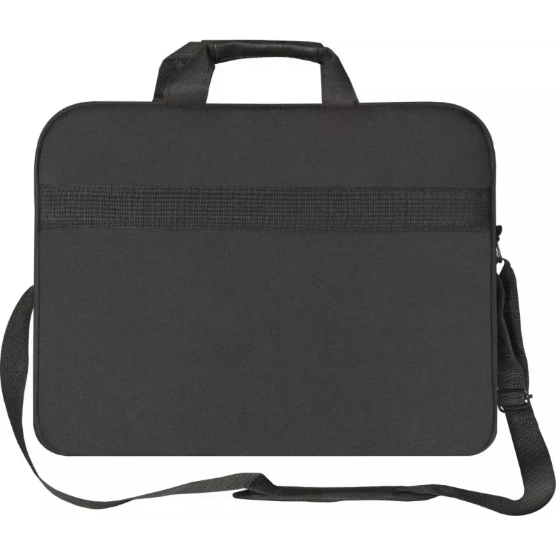Sülearvutikott DEFENDER 15,6 tolli (39,6 cm) — polüester, eemaldatav õlarihm, tõmblukk, must