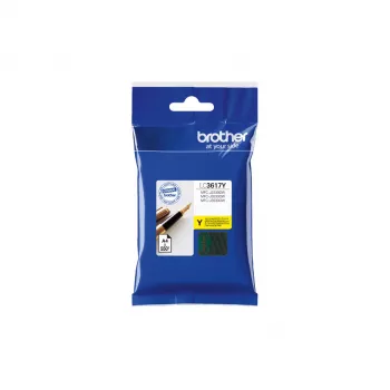 Kollane tindiprinteri kassett Brother LC-3617Y, originaal, standardtootlus, 550 lehekülge